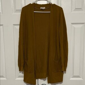 LOFT Women's Mustard Cardigan